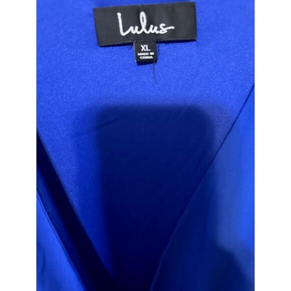 Lulus Women's Royal Blue Long Sleeve Maxi Dress – Size XL - Picture 3 of 3